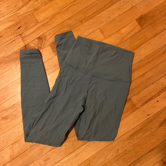 Tidewater Teal Lululemon Wunder Under High Rise Leggings full length size 4 - Picture 2 of 4
